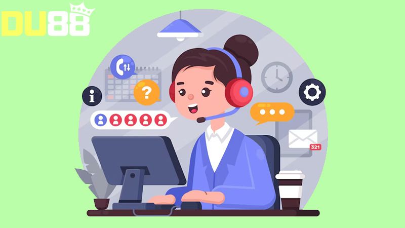 Du88 gây dựng được lòng tin nơi khách hàng nhờ có CSKH túc trực 24/7 hỗ trợ hội viên